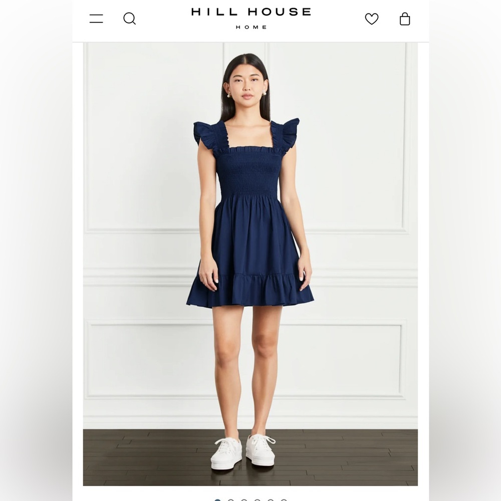 Hill house nap dress size small- navy blue/crepe